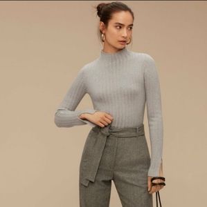 Aritzia Wilfred Bloy Ribbed Flare Turtleneck